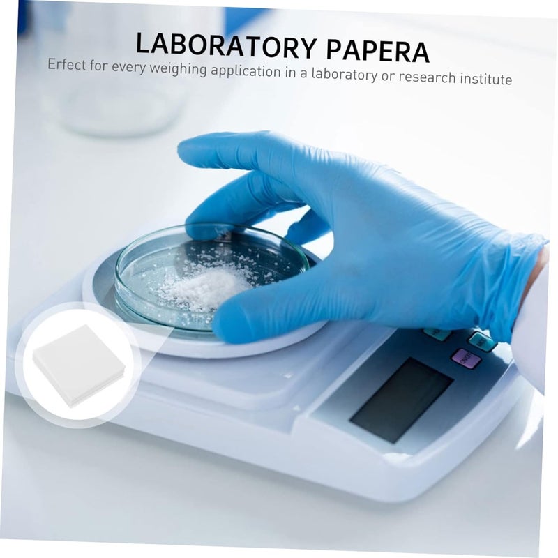 500 Sheets Square Scale Non Stick Weigh Paper Laboratory Weighing 1 Pack - Image 3